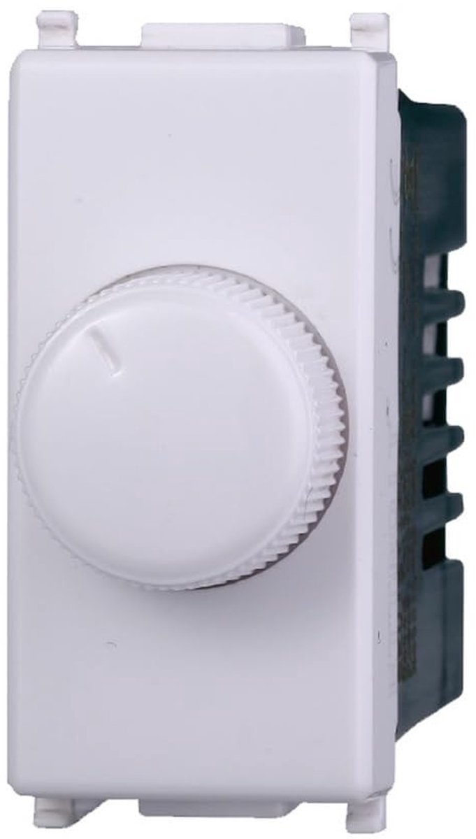 Dimmer met draaiknop - 100 W-1000 W - wit - eenvoudig dimmen van verlichting - ShopVlot
