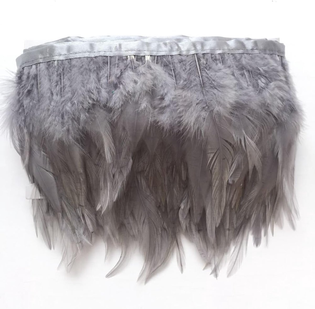 Feather fringe trim 4-6 inch - Geverfde hanenveren - Perfect voor kledingdecoratie - 5 yards - ShopVlot