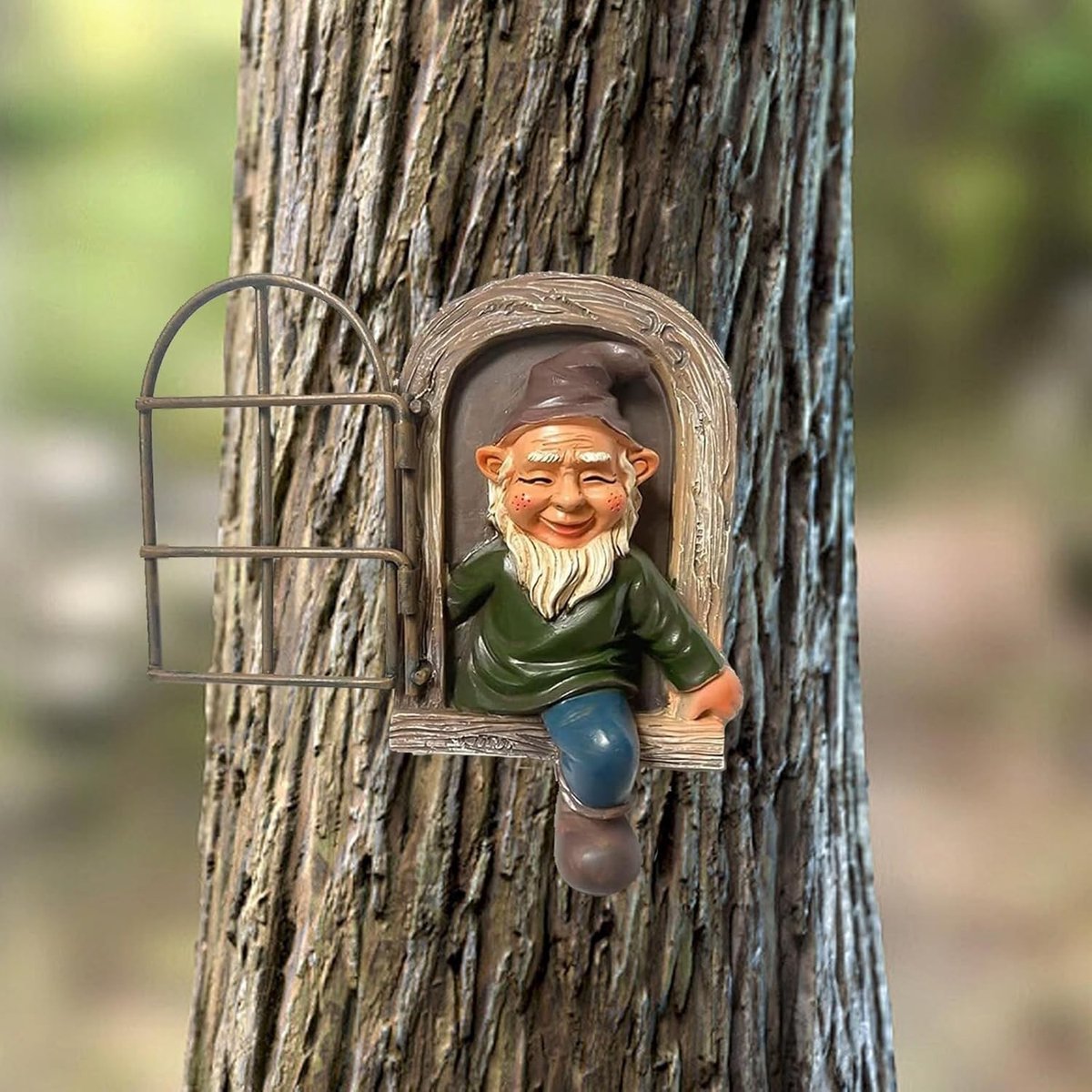 Tuinkabouterbeeldje - Multicolor - Miniatuurdecoratie - 3D-kunsthars - Voor Binnen en Buiten