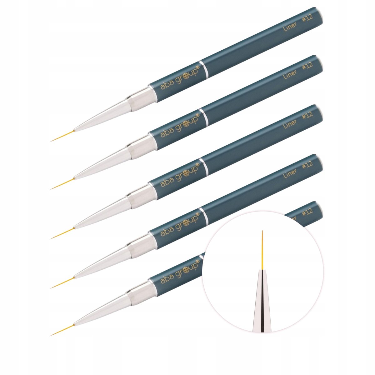 Aba Group Liner Penseel 12mm Flesgroen - Set van 5