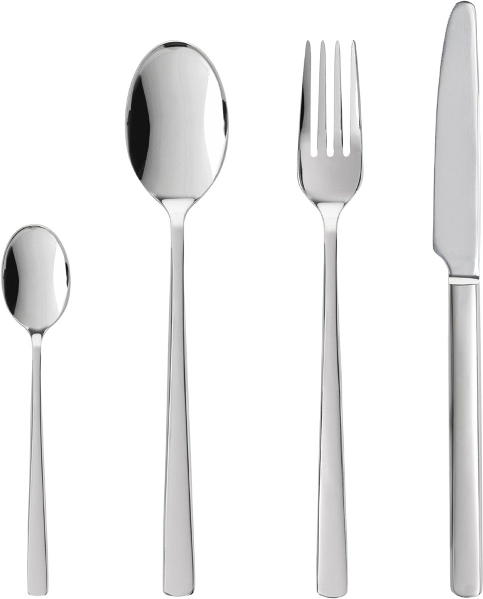 Gense Essentials Pure Bestekset 16 delen Glanzend staal