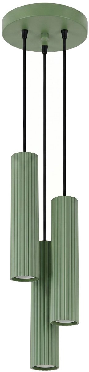 Sollux Lighting Hanglamp Karbon - GU10 - salie - aluminium - 19.5x19.5x108cm