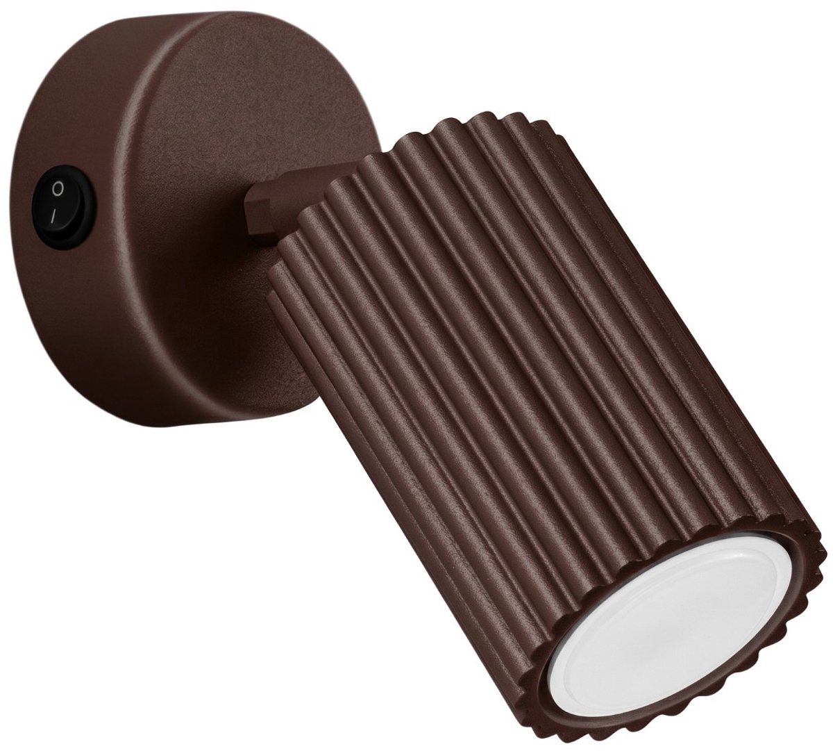 Sollux Lighting Wandlamp KARBON - GU10 - bruin - aluminium - 8x16x16cm