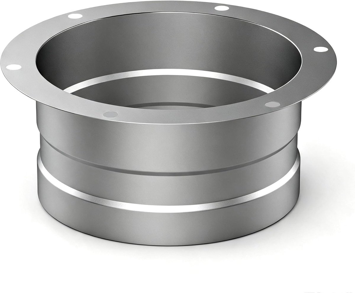 Aygrochy 150 mm metalen wandflens luchtontluchting voor afvoerslang - ShopVlot