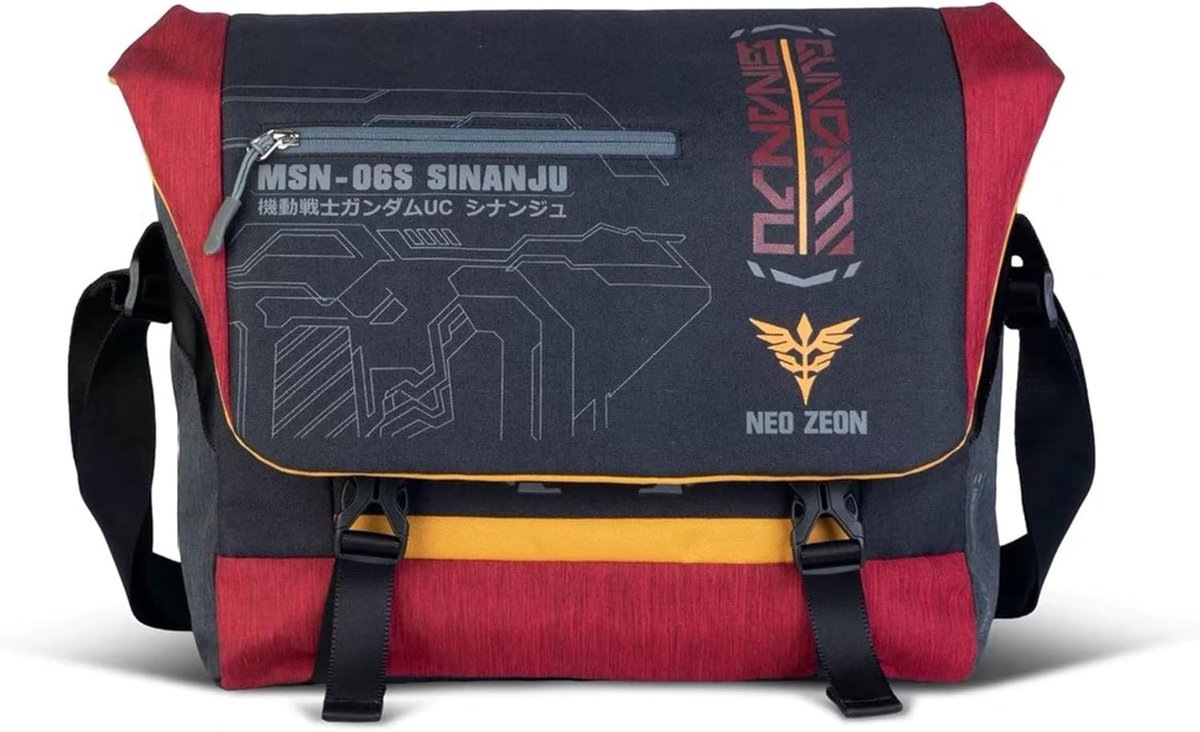 Schoudertas voor heren - GundamUC SINANJU MSN-06S - stijlvol ontwerp - perfect voor dagelijks gebruik - ShopVlot
