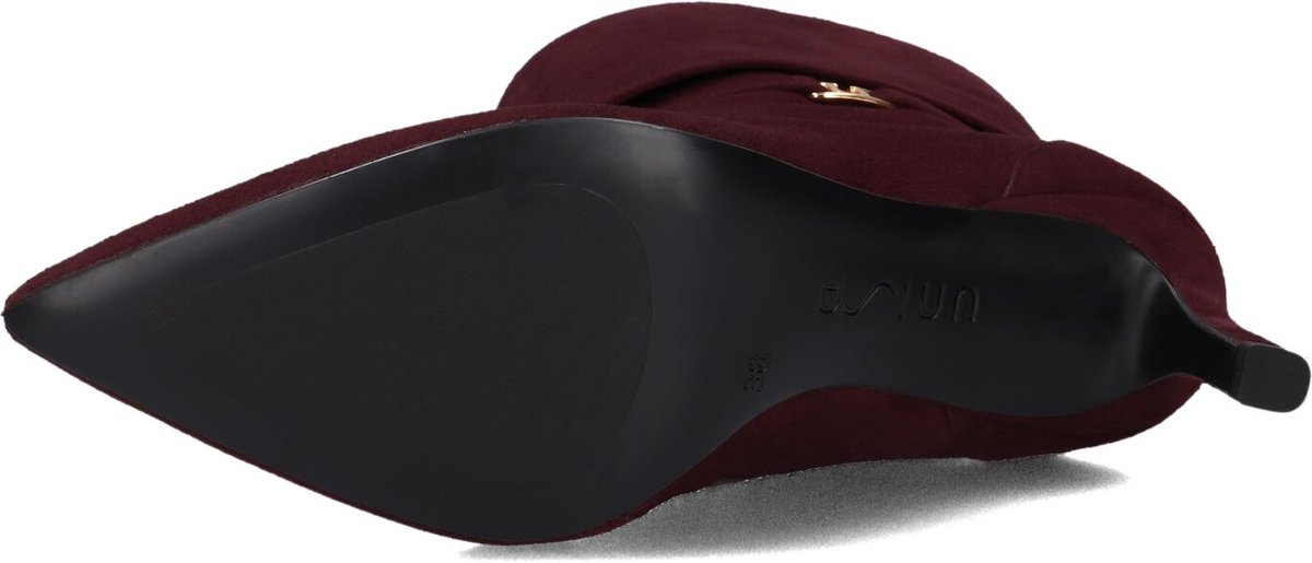 Unisa Luces Enkellaarsjes - Enkelboots met rits - Dames - Bordeaux - Maat 36