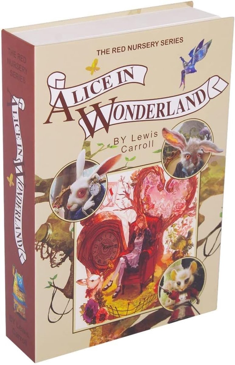 Securata Book Safe with Combination Lock - Alice in Wonderland - ShopVlot