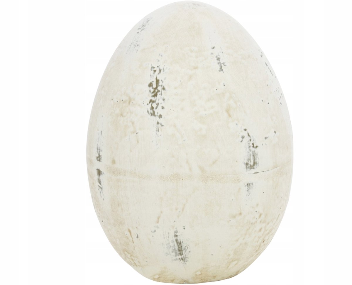 Keramiek Paasei Decoratie 18,5x13,5cm Boho Vintage Beige