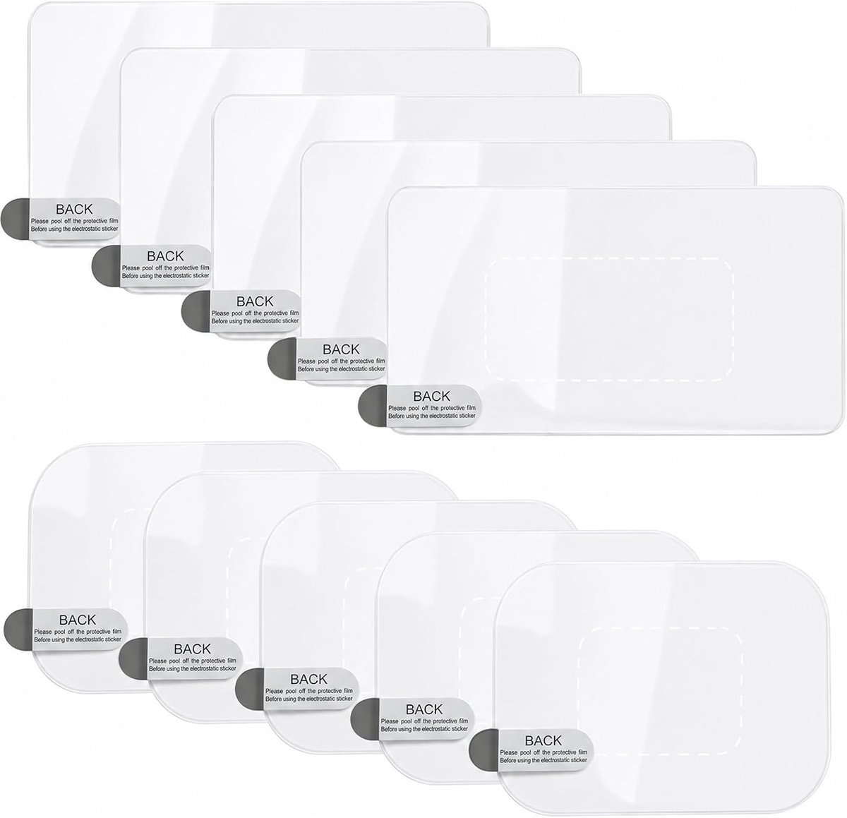 Dashcam zelfklevende pads 10 stuks - dubbelzijdig - transparant - sterke hechting - ShopVlot