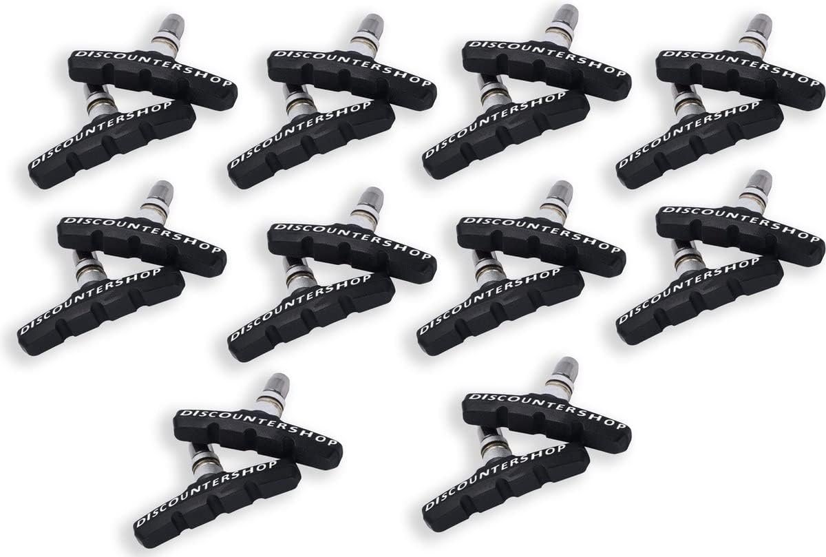 Remblokjes fiets V-brake 70mm - 10 paar rubber - hoge remkracht - veilige ritten - ShopVlot