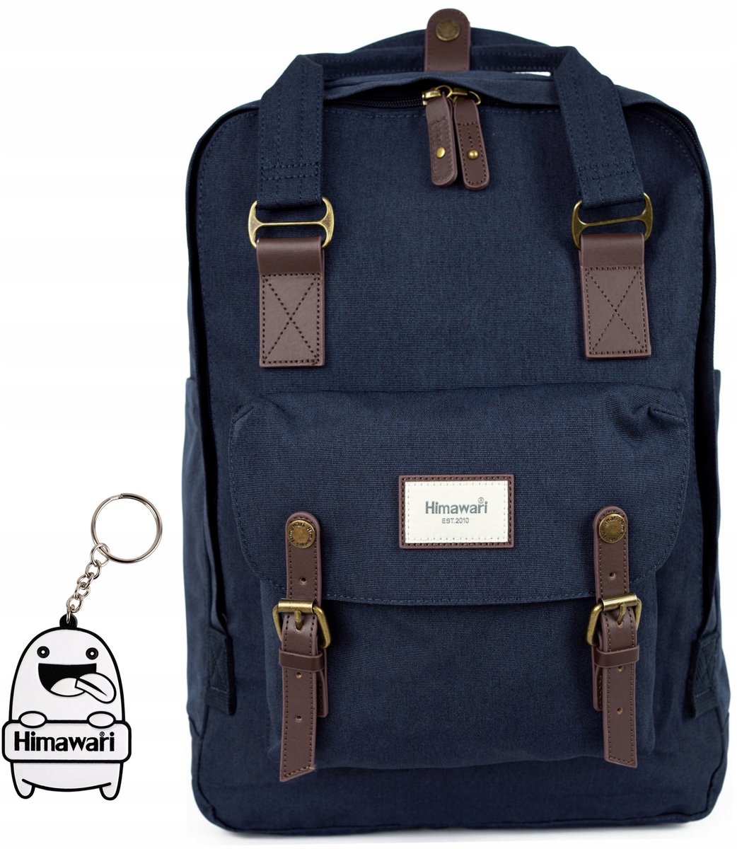 Himawari Chunky XL Heren Rugzak - Waterdicht & Ruim voor Werk - Marineblauw