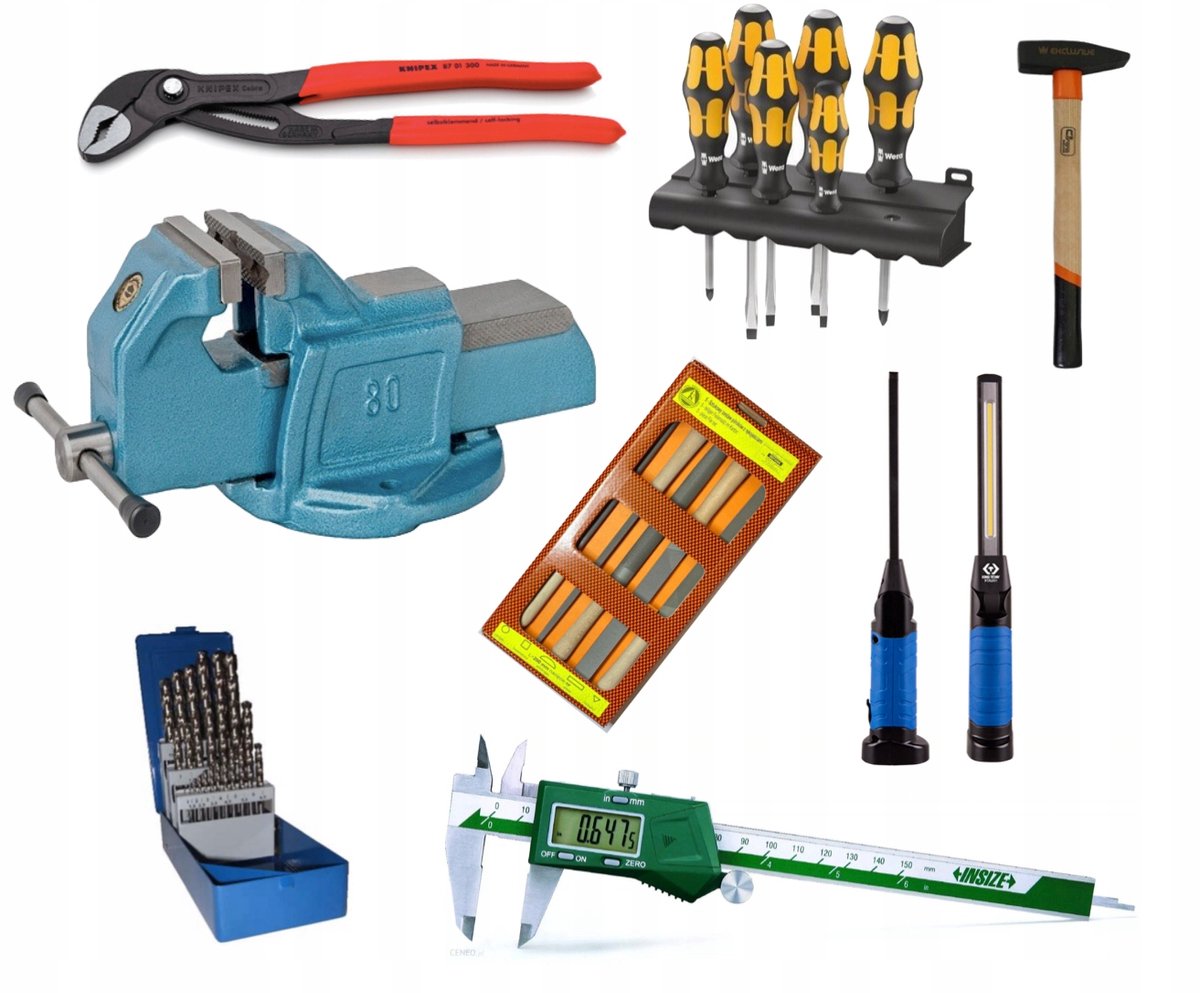 Uitgebreide Werkplaatset met Bankschroef & Vijlen (41 Delig)