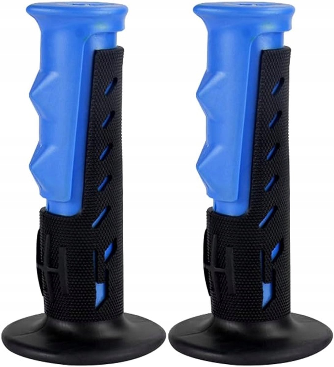 Antislip Fietshandvatten Kinderen - Zwart/Blauw, Zachte Rubber