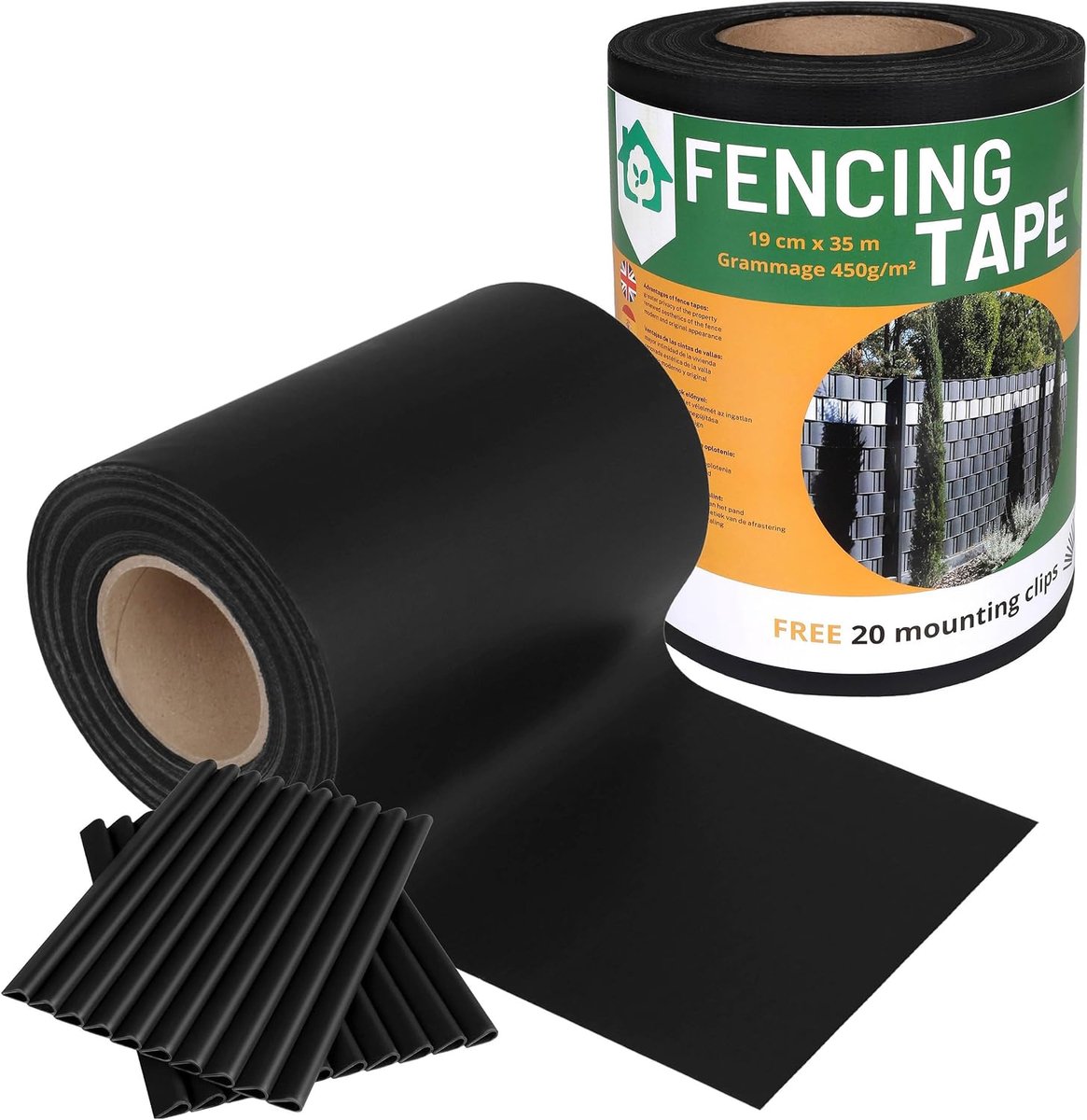 Privacy scherm fencing tape 35 m - PVC strip - UV-bestendig - Bescherming tegen zon en wind - ShopVlot