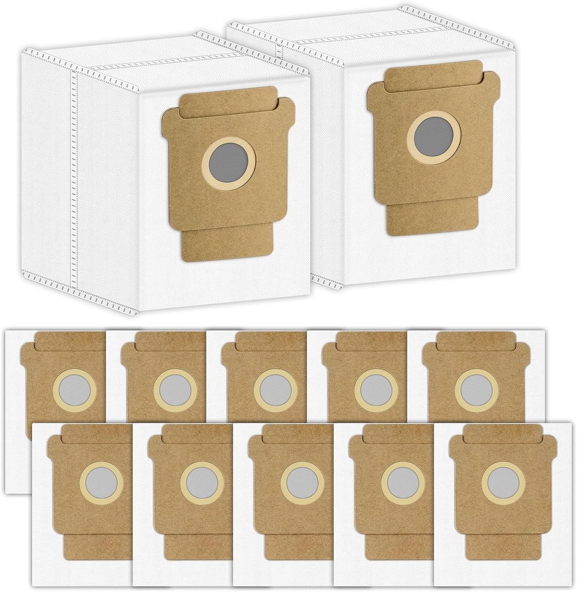 (12 Pack) 115 Combo Vervanging Stofzakken voor iRobot 115 Combo/415 Combo/Plus 415X Combo/515 Combo/575 - ShopVlot