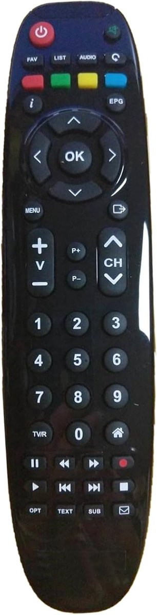 ALLIMITY Replacement remote control suitable for Thomson HD TNTSAT receiver TSH804 TSH801 TSH805 TEL-THS804 - ShopVlot