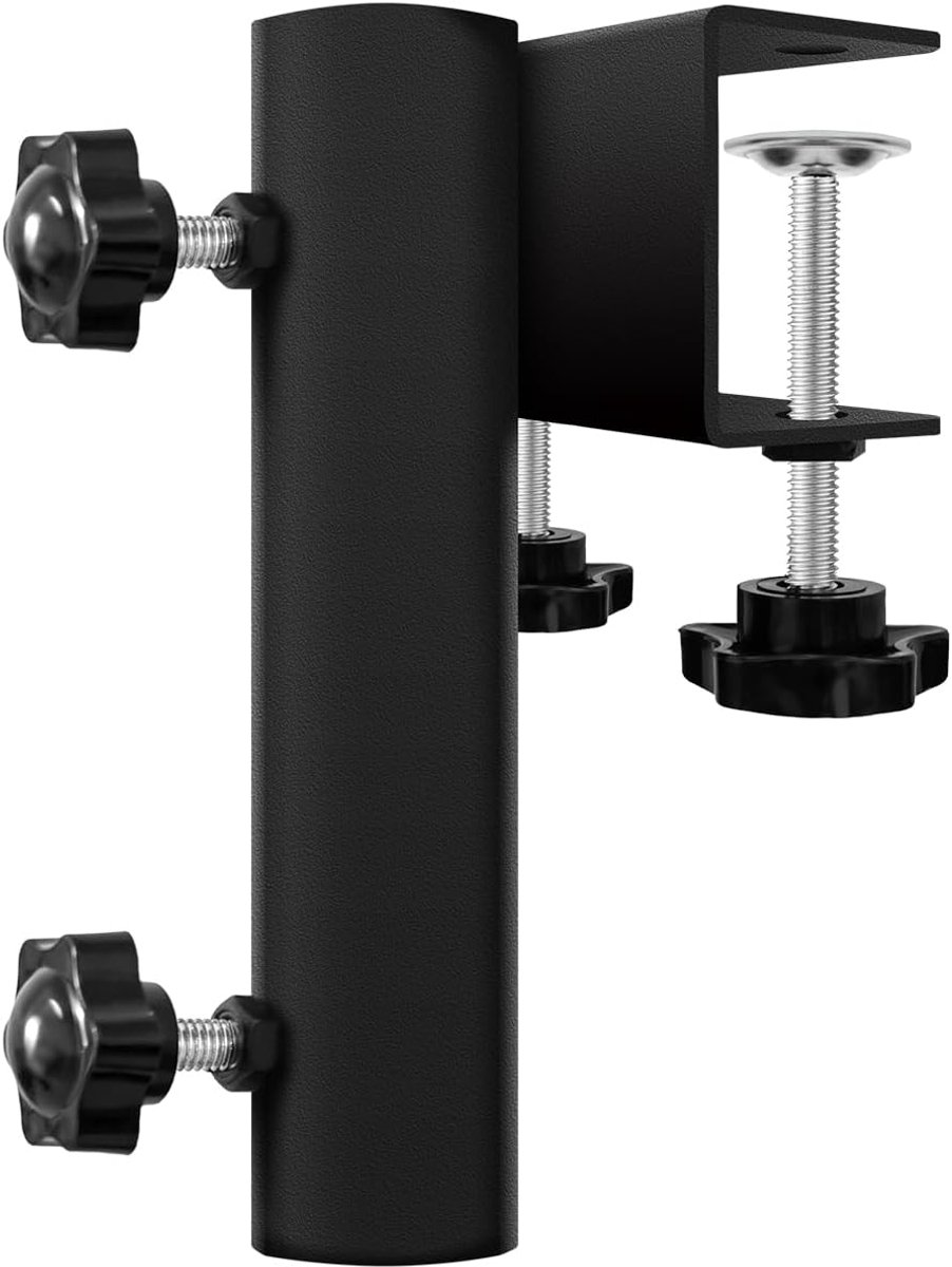 BSWAN Flagpole Mount, Handrail Flagpole Bracket, Parasol Bracket, Truck Bed Flag Pole Mount Universal, Heavy Duty - ShopVlot
