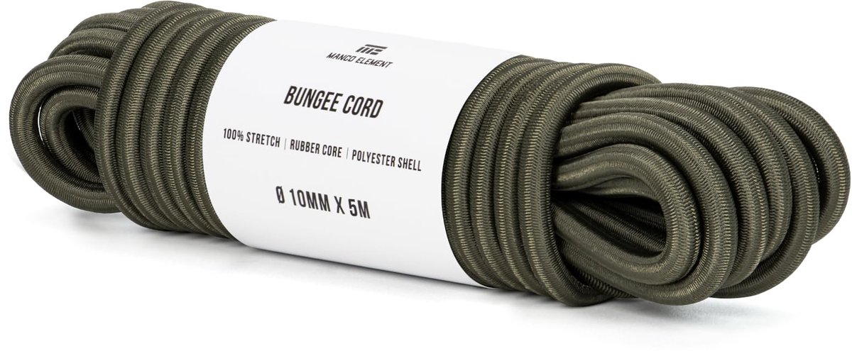 Manco Element Rubberen Touw 10mm x 5m Bungeekoord Elastisch Touw koord - ShopVlot