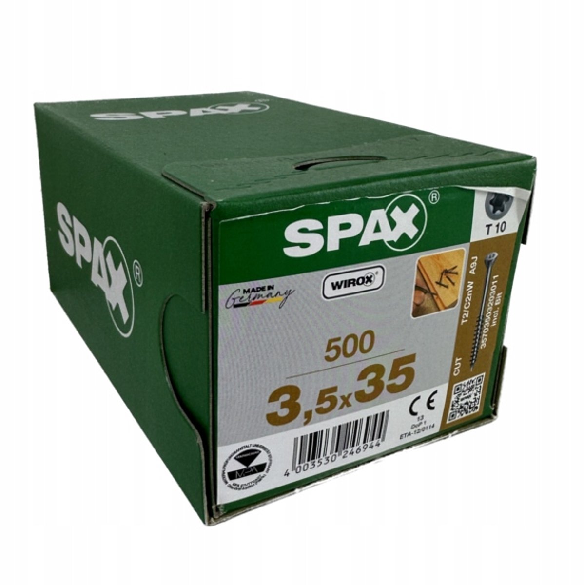SPAX Vloerenschroeven Massief Hout 3,5x35mm - 500 Stuks