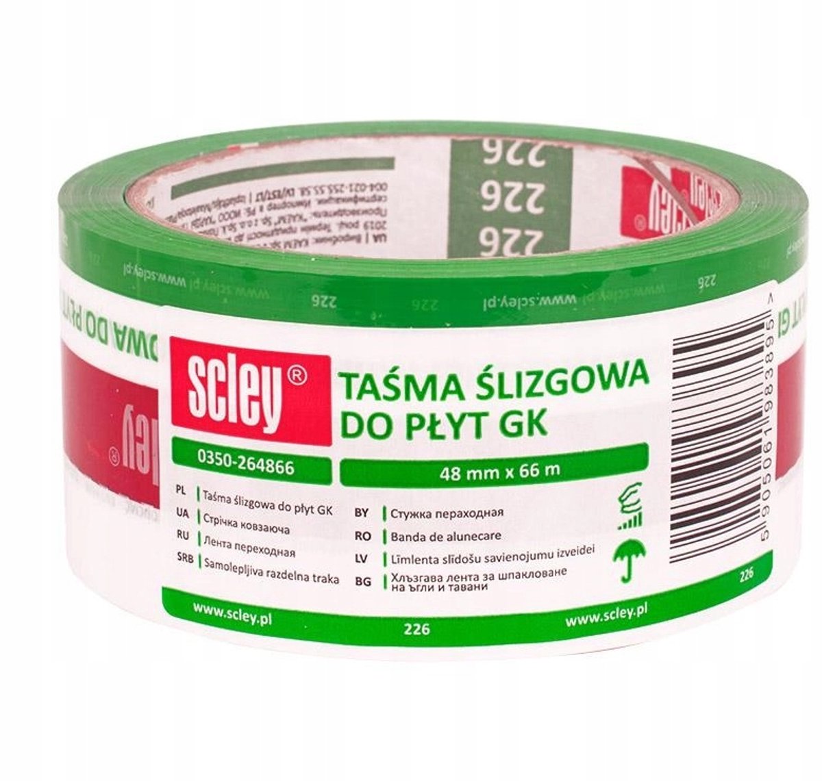 Scley Gipsplaat Schuifband 48x66mm - 66m rol