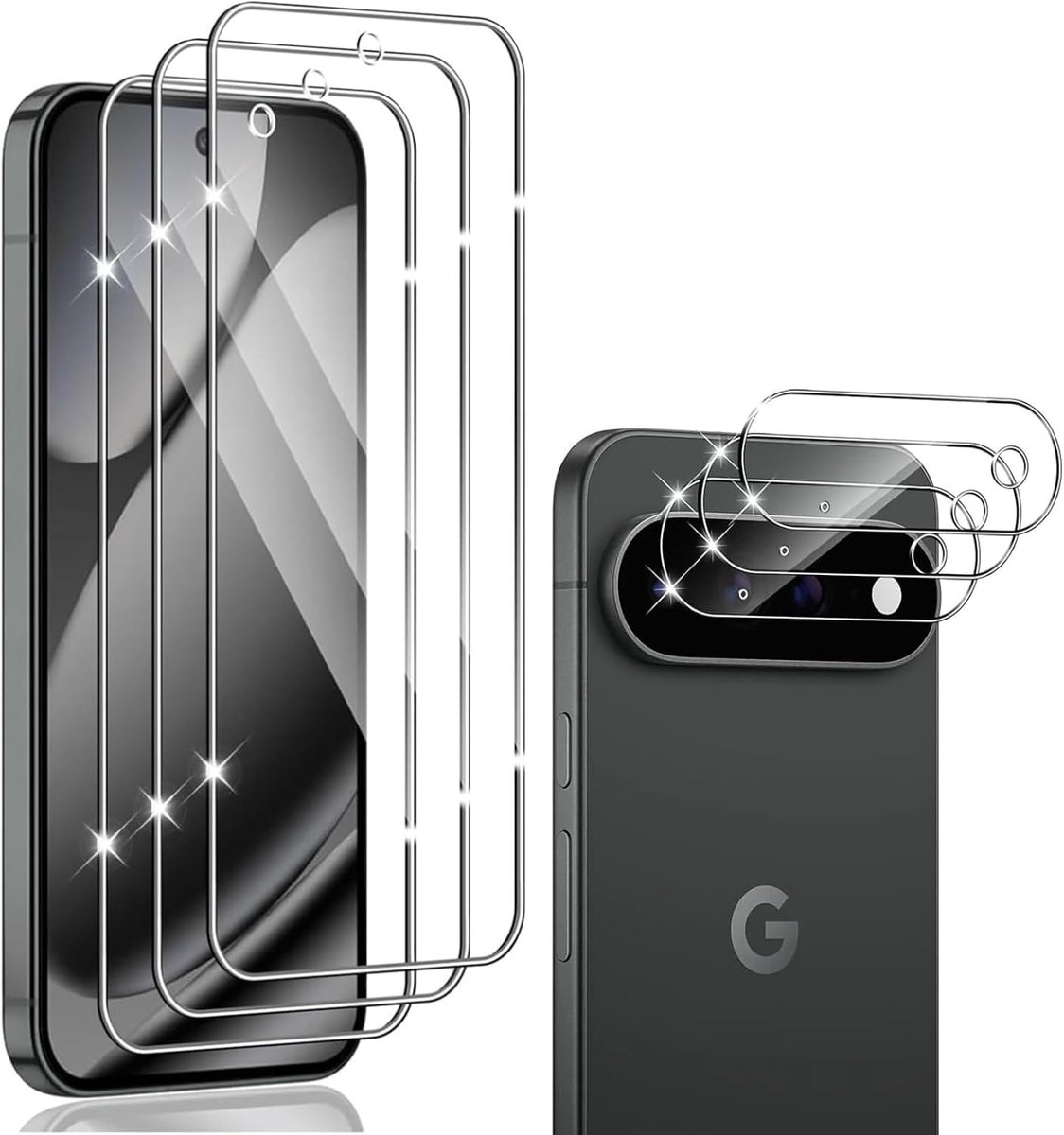 Beschermfolie Screen Protector voor Google Pixel 11 - 3 stuks gehard glas - anti-kras - optimale bescherming - ShopVlot