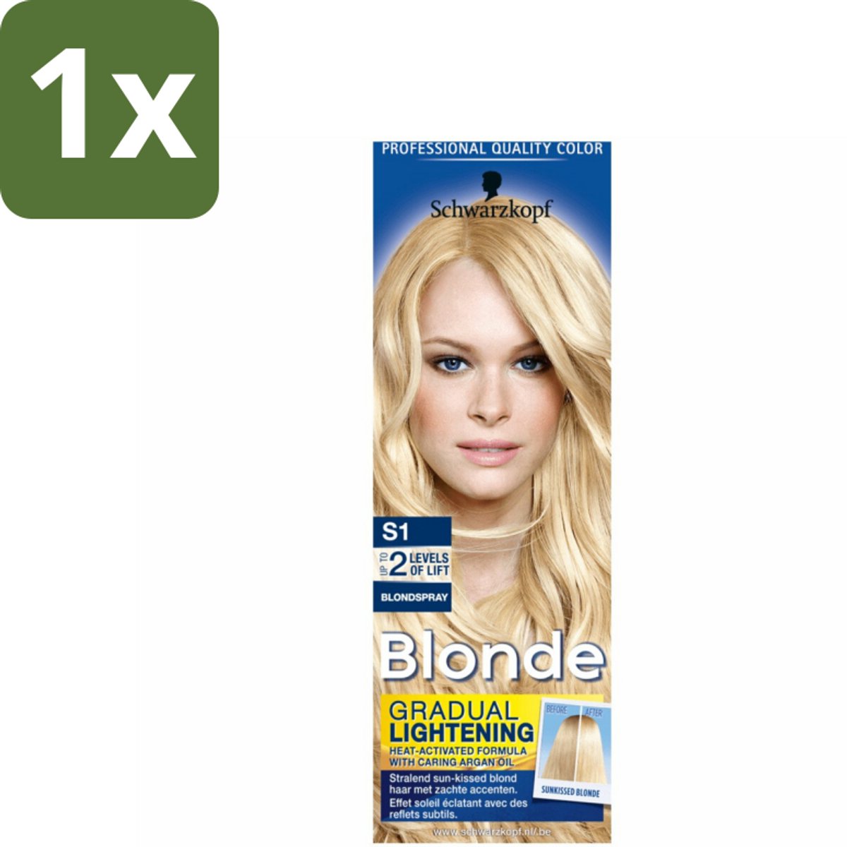 1 x Schwarzkopf - Blondspray - Blonde Super S1 - Blondspray - Zonneschijn Haar - Natuurlijke Oplichting - Haarkleur Verlichten - Haarkleur Veranderen