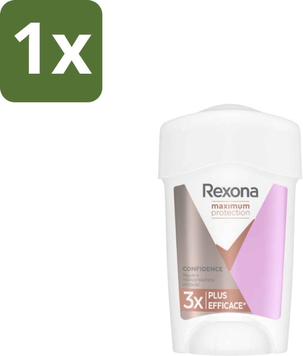 1 x Rexona Women - Deodorant Stick - Maximum Protection Confidence - Anti-transpirant - 45 ml - Anti-transpirant Stick - Zweetbescherming - Zweetgeur - Zweetbescherming Vrouwen - Zweetbescherming 96 Uur