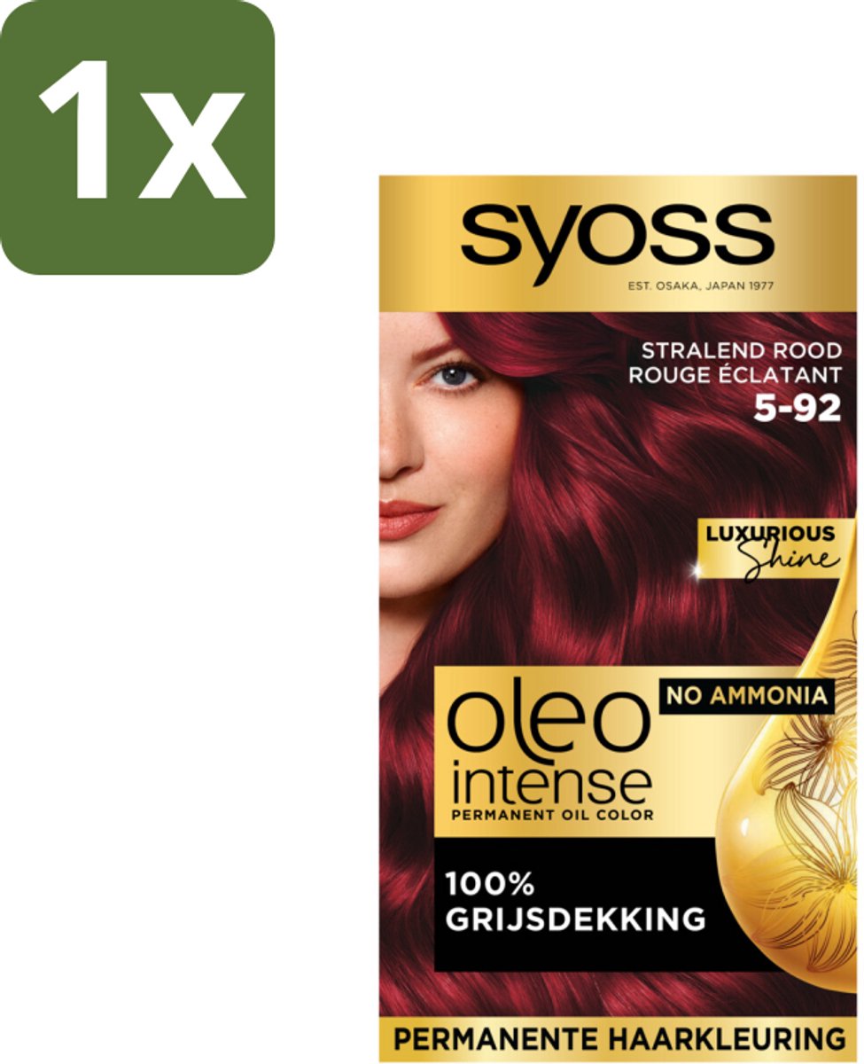 Syoss Oleo Intense - Haarverf - 5-92 - Stralend Rood - 115ml