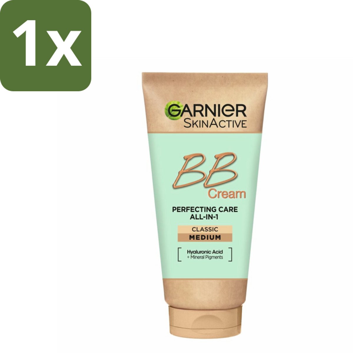1 x Garnier - SkinActive - BB Cream Classic Medium - 5-in-1 Verzorging - 50 ml - BB Cream - Huidverzorging - Stralende Huid - Teint - SPF 15