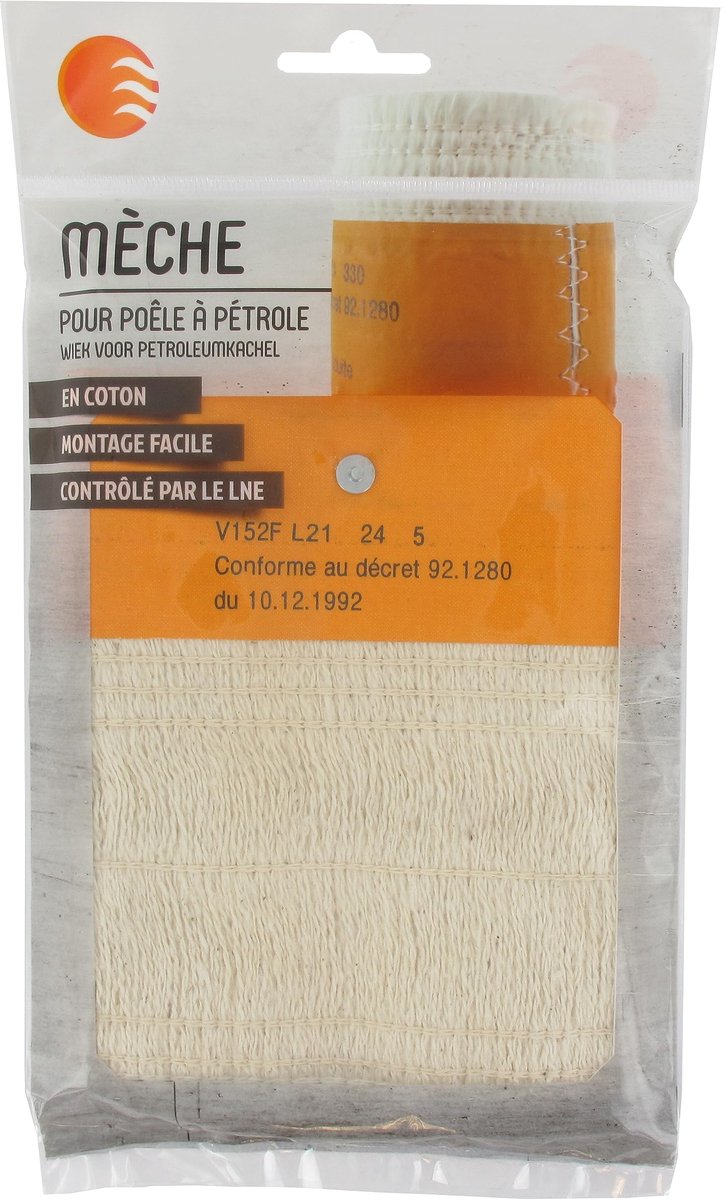 Petroleum koekenpan lont 15768 - speciaal katoen - compatibel met diverse merken - ideaal voor verwarming - ShopVlot