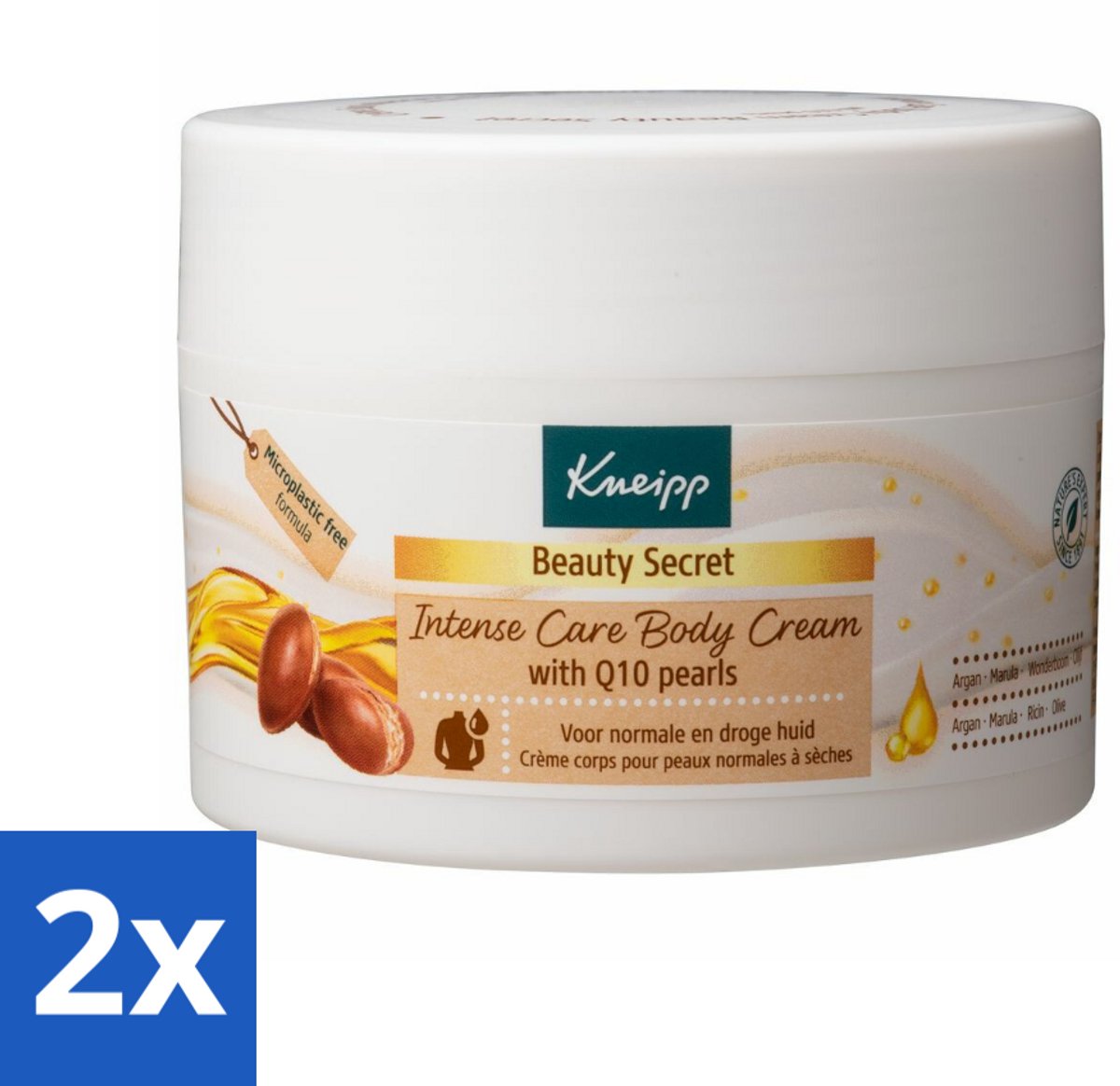 2 x Kneipp - Body crème - Beauty Secret - Met Q10 parels - 200 ml - Lichaamscrème - Verzorging - Huidverzorging - Voeden - Hydrateren