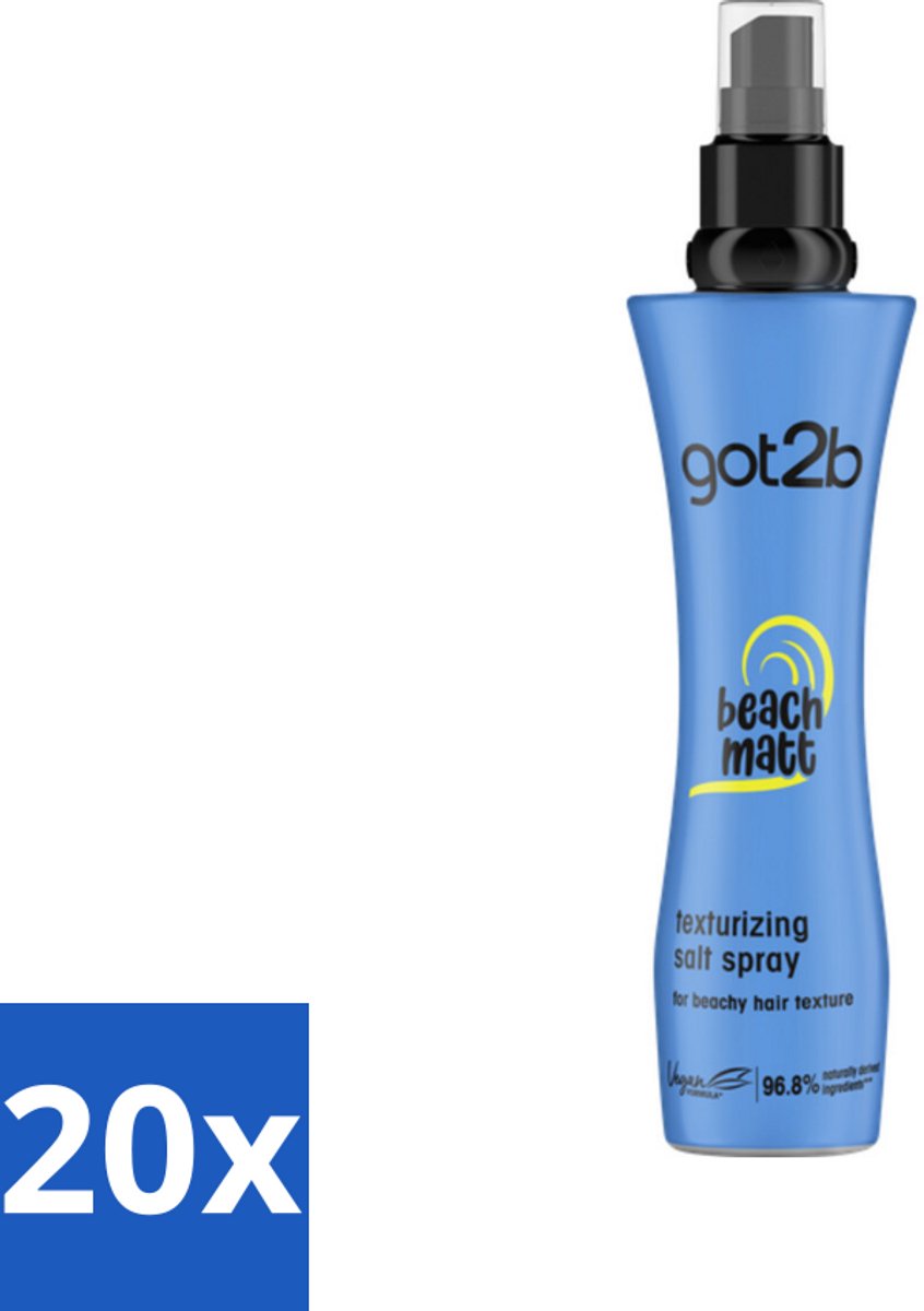 20 x Got2B - Salt Spray - Beach Babe - 200 ml - Beach Look - Zout Spray - Textuur Haar - Volume Haar - Strandlook