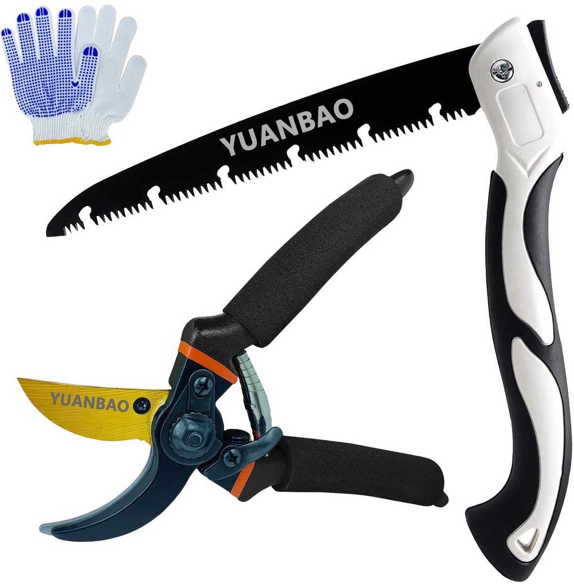 Tuinsnoeischaar 8,5 inch - Ultra sharp bypass - 10 inch vouwzaag - Perfect voor precisie snoeiwerk - ShopVlot
