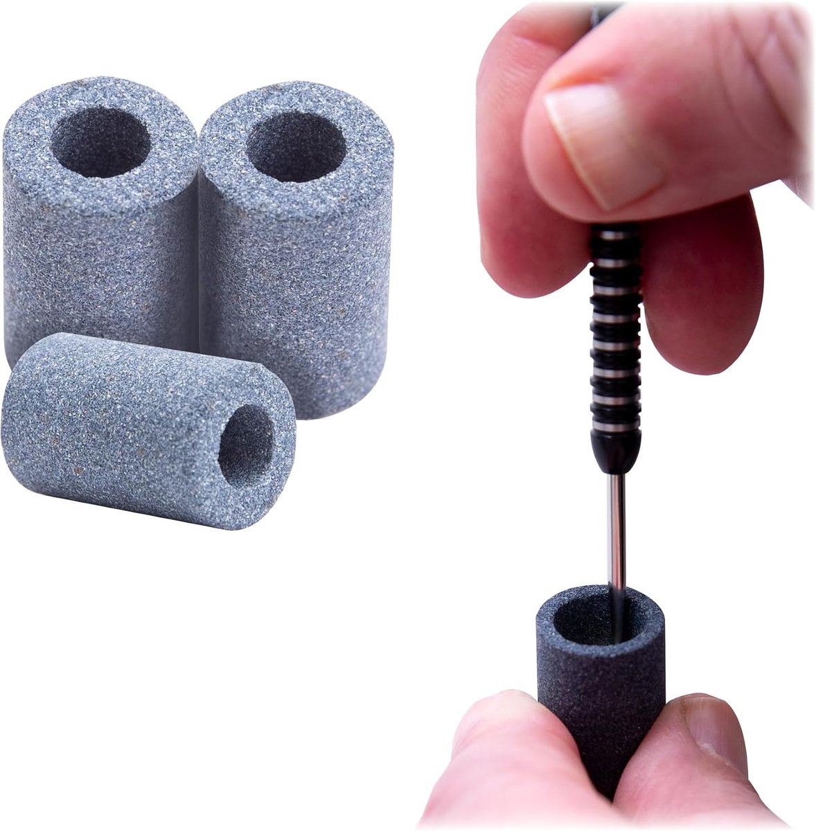 RUTHLESS Mini round pencil sharpener, round stone, 3 pieces. - ShopVlot