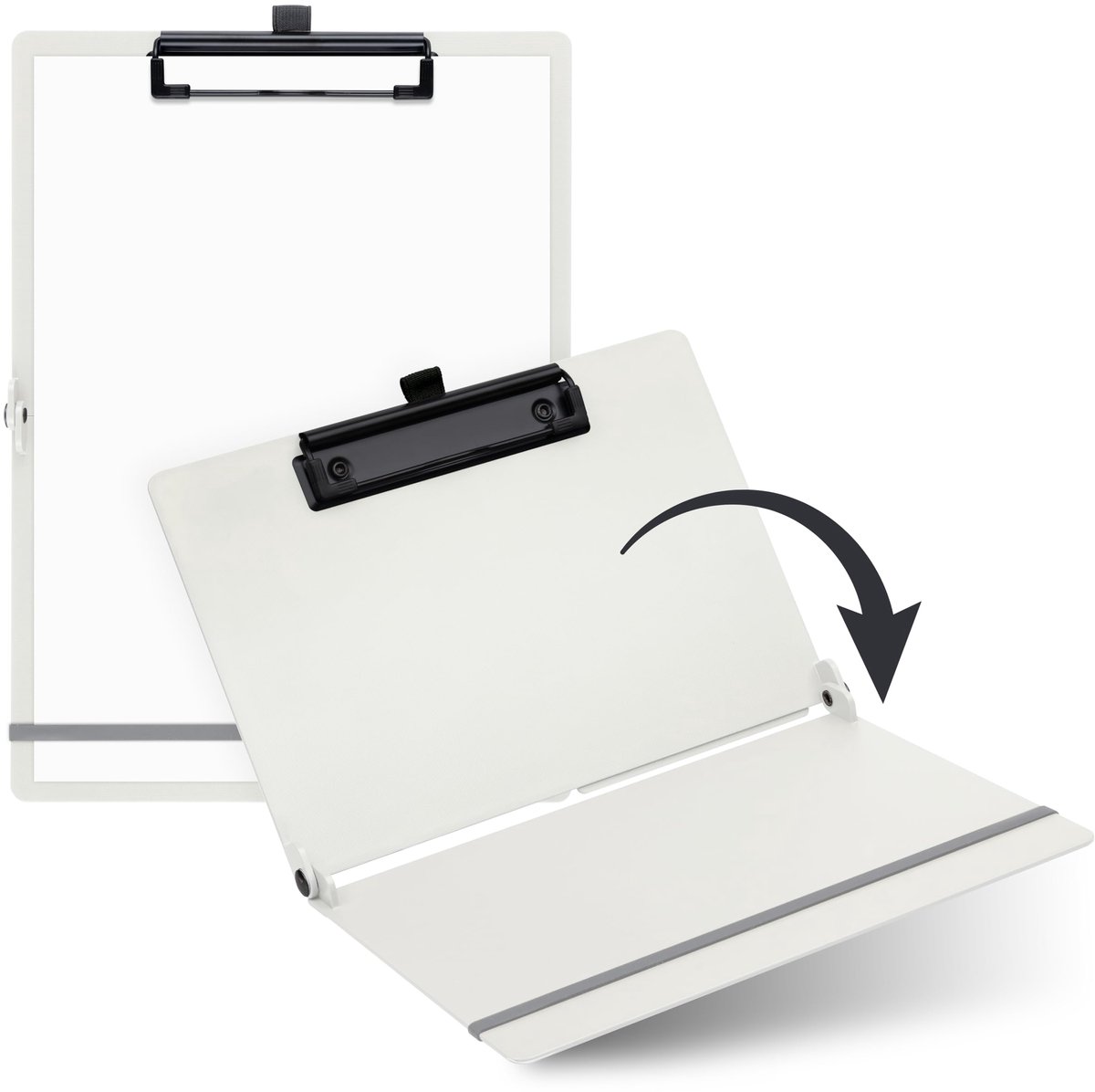 SAX Opvouwbaar klembord, kokos, clipboard, A4 op A5, staand en liggend formaat, ideaal voor reizen en zaken, voor 30 - ShopVlot