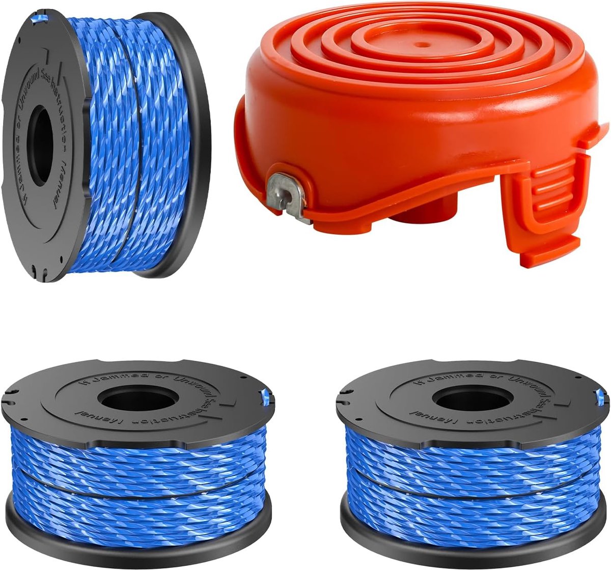 Snoerspoel voor Black and Decker A6441 597862-00, 12,2 m x 1,65 mm vervangende grastrimmer spoel lijn voor GL315 GL350 - ShopVlot