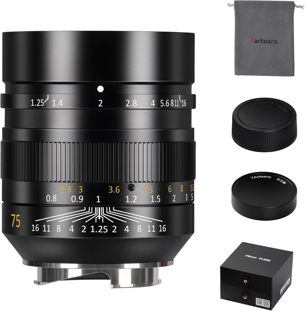Prime lens 75mm F1.25 - handmatige focus - ultra-grote diafragma - perfecte portretresultaten - ShopVlot