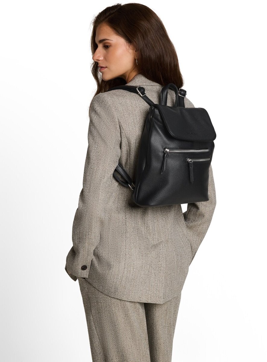 Tom Tailor - TTWINONA Rugzak met omslag - Maat ONESIZE - schwarz / black
