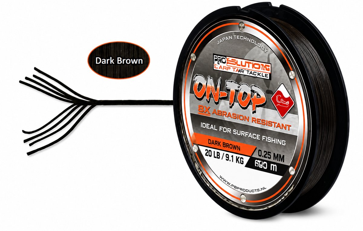 Rigsolutions On-Top Floating Braid drijvende gevlochten vislijn 0.28 mm/30 lb