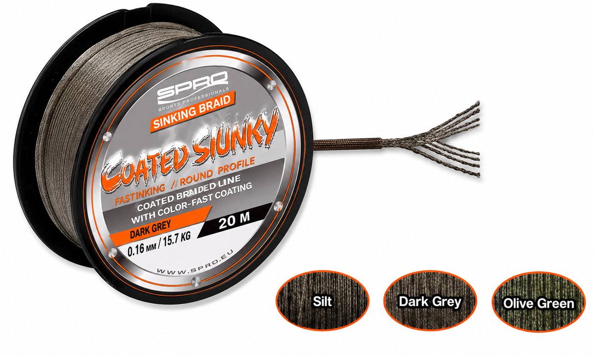 Rigsolutions Coated Skinny gecoat onderlijnmateriaal voor karperrigs Muddy Brown
