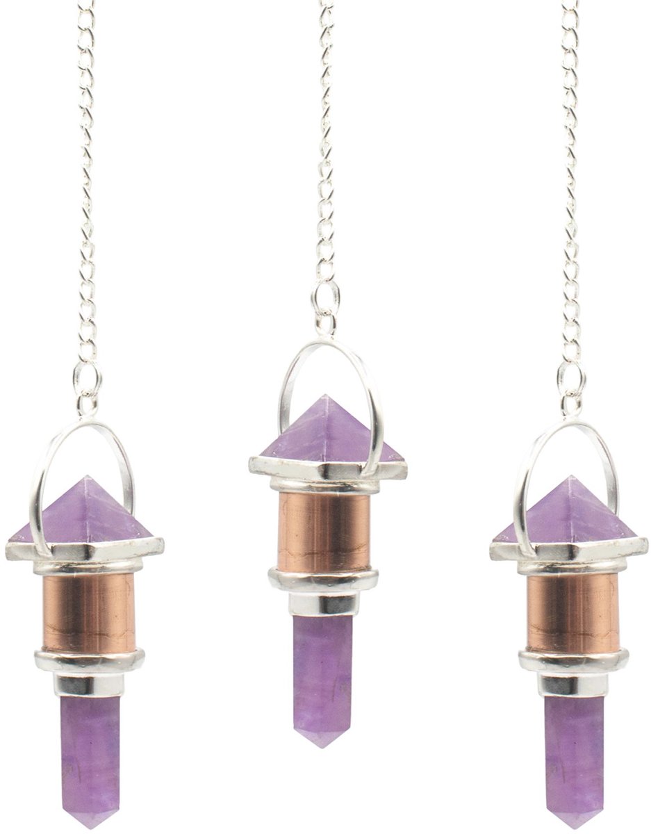 De Violette Motor - Combinatiestuk Koperen Slinger - Amethist
