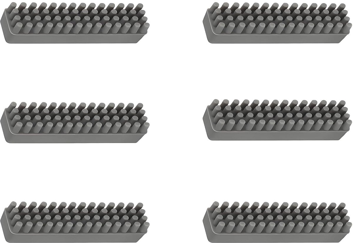 Schoonmaakborstels set van 6 - Siliconen mondstukken - Hoge temperatuur bestendig - ShopVlot