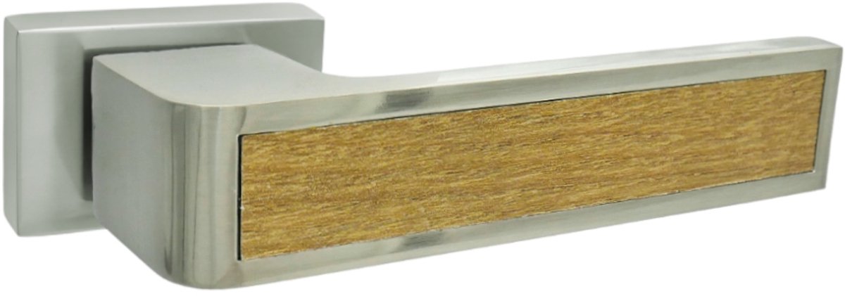 DIAMOND Nikiel/Riviera Eiken Binnendeur Klinkstel