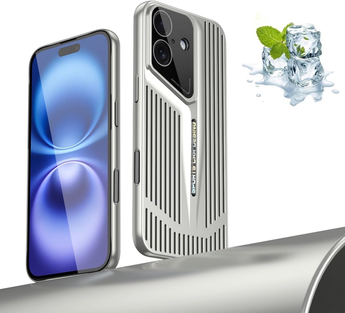 Mobiel beschermhoes - ademend ontwerp - gegalvaniseerd PC materiaal - camera lens bescherming - ShopVlot
