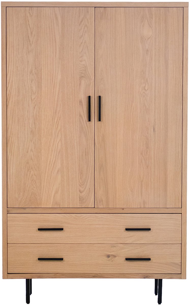 DÉJA Living Wandkast Ilja - Eikenhout/Metaal - 110x40x180cm
