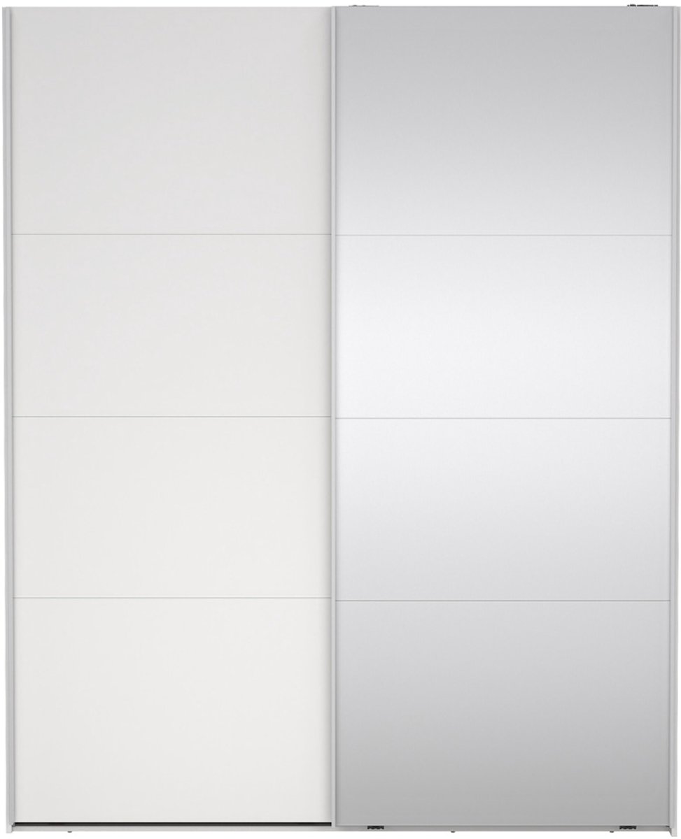 Giga Living Kledingkast Catania - Wit - Incl. Spiegel - 179x67x220cm