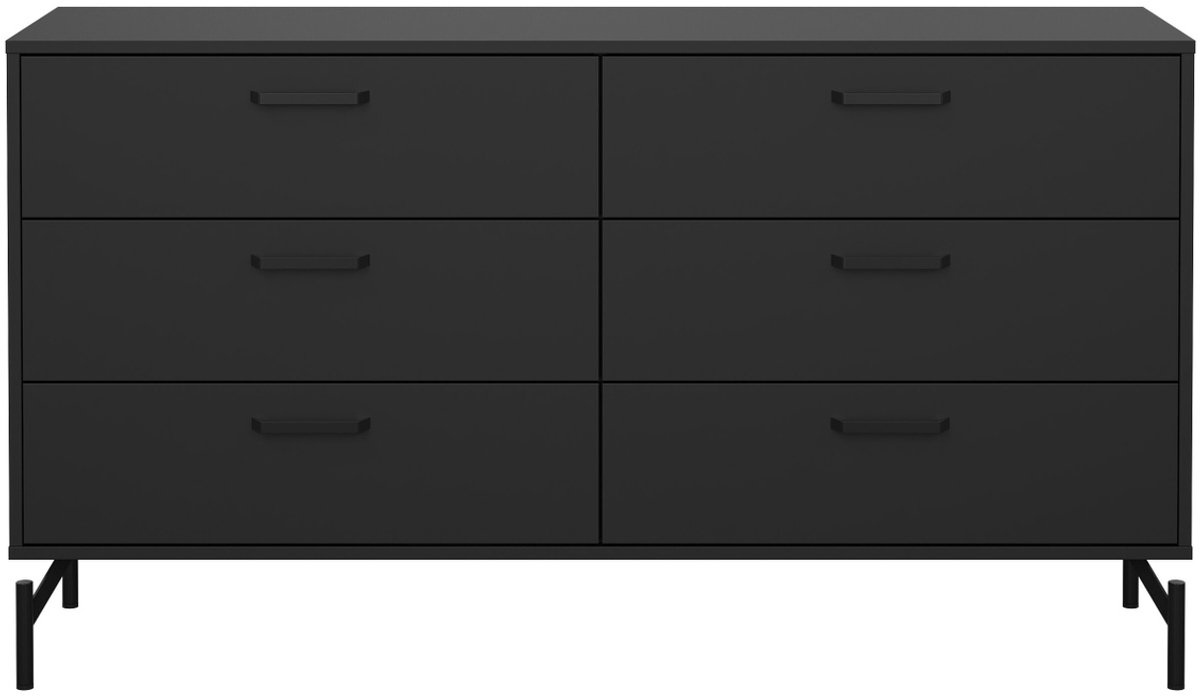 Giga Living Ladekast Dana - Zwart - 139x40x77cm