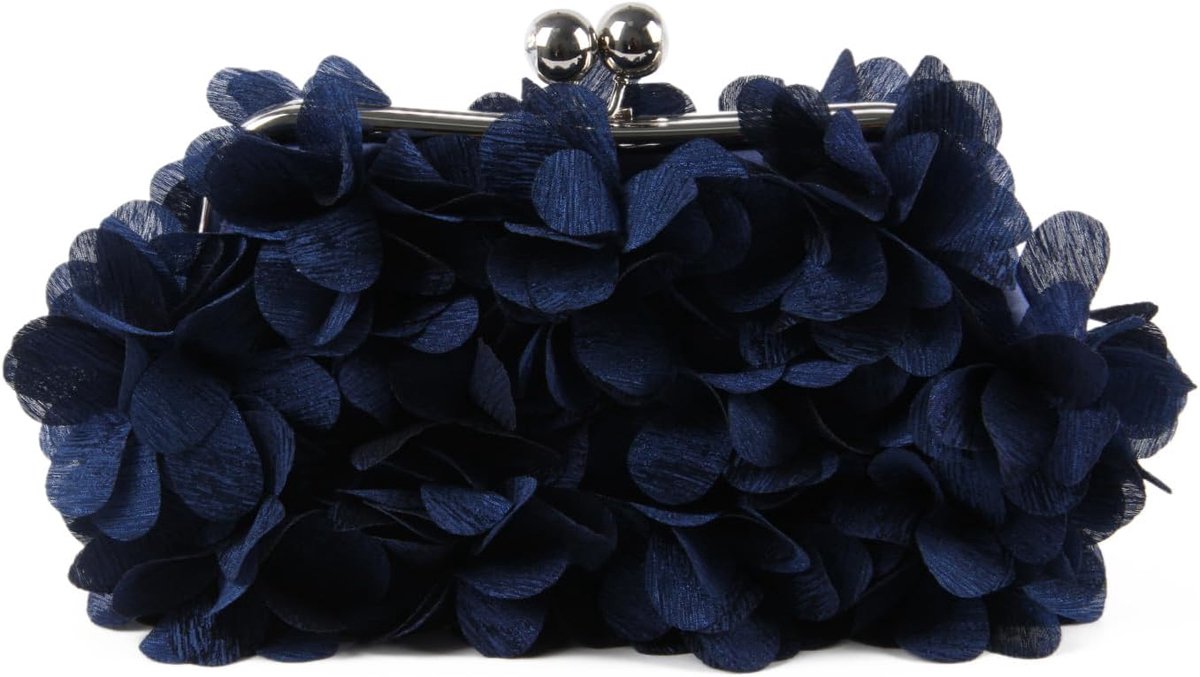 Schoudertas Bloemen Klein - Clutch met Afneembare Ketting - Perfect voor Bruiloft - ShopVlot