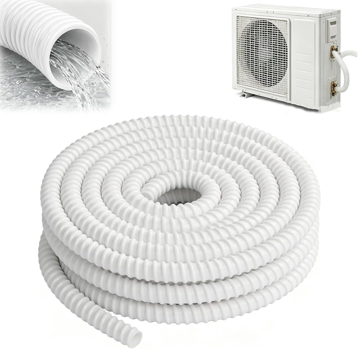 Condensaatslang 15 m - PVC - Flexibel en glad - Geschikt voor airconditioning - ShopVlot