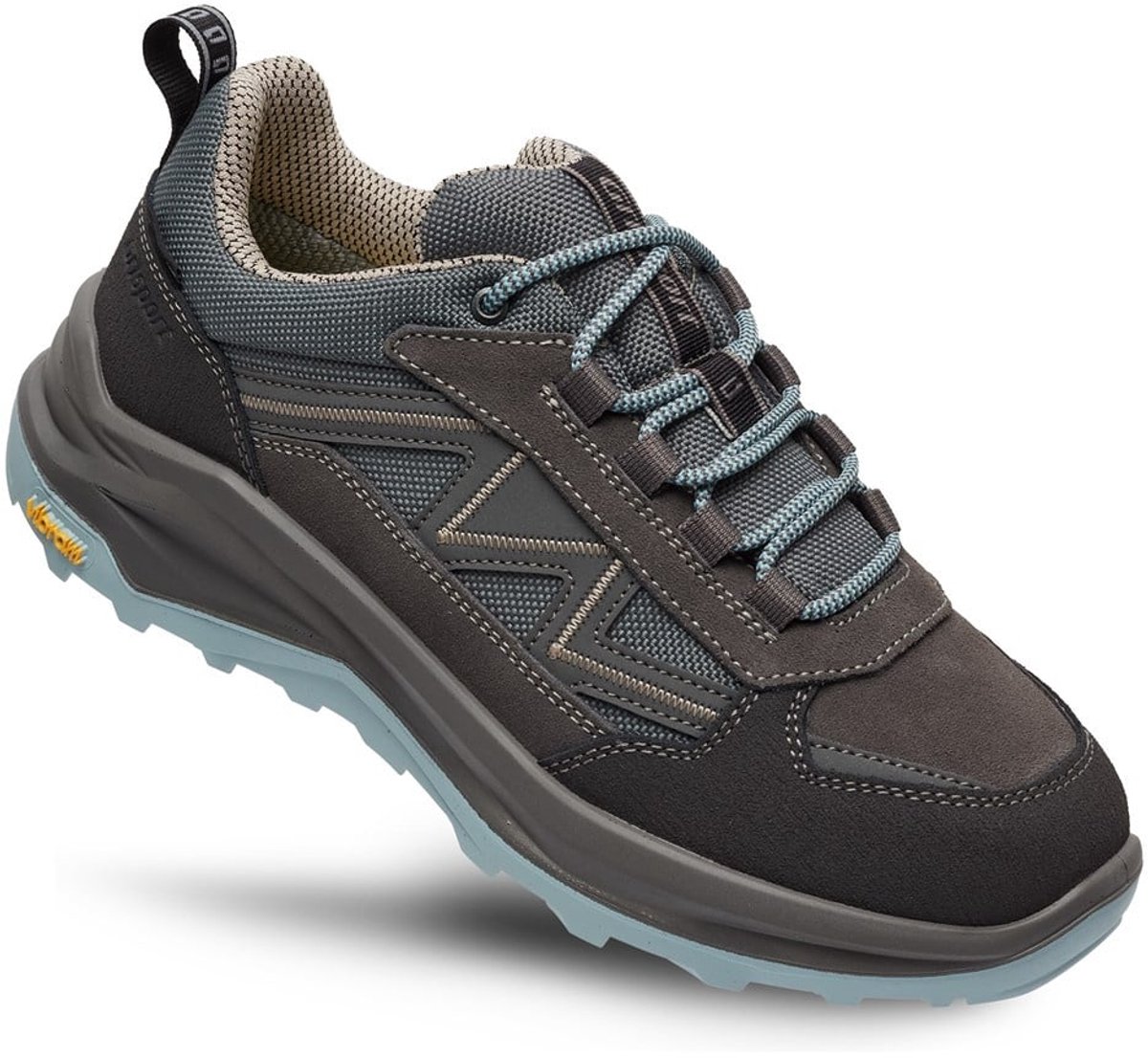 Grisport Swift Low grijs blauw wandelschoenen uni (15615-174)